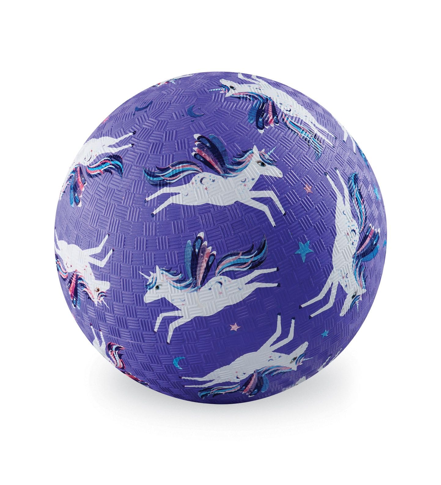 Crocodile Creek Purple Unicorn Playground Ball – Durable, PVC-Free Rubber Ball for Kids Ages 3+