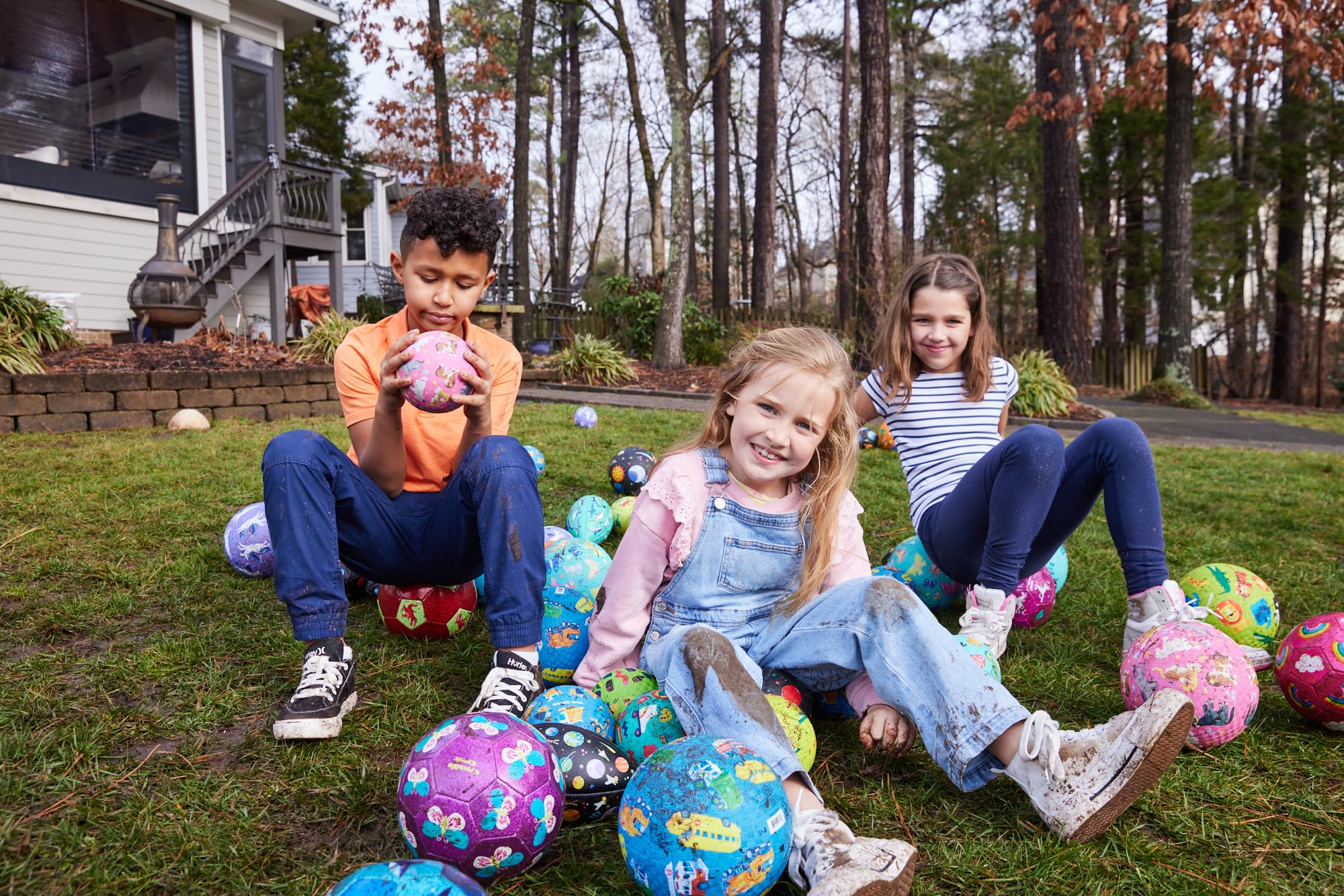 Crocodile Creek Shark Reef Playground Ball – Durable Rubber Ball for Kids Ages 3+ – PVC-Free & BPA-Free