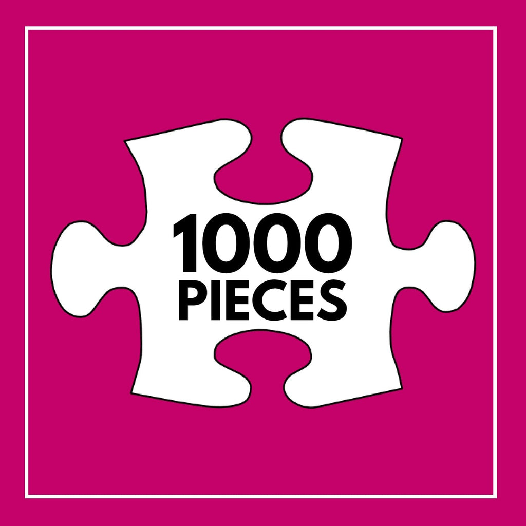 Cross & Glory Spot and Jane: Lemon Grove Delight – 1000 Piece Jigsaw Puzzle for Adults, Tropical Artwork with Dalmatian