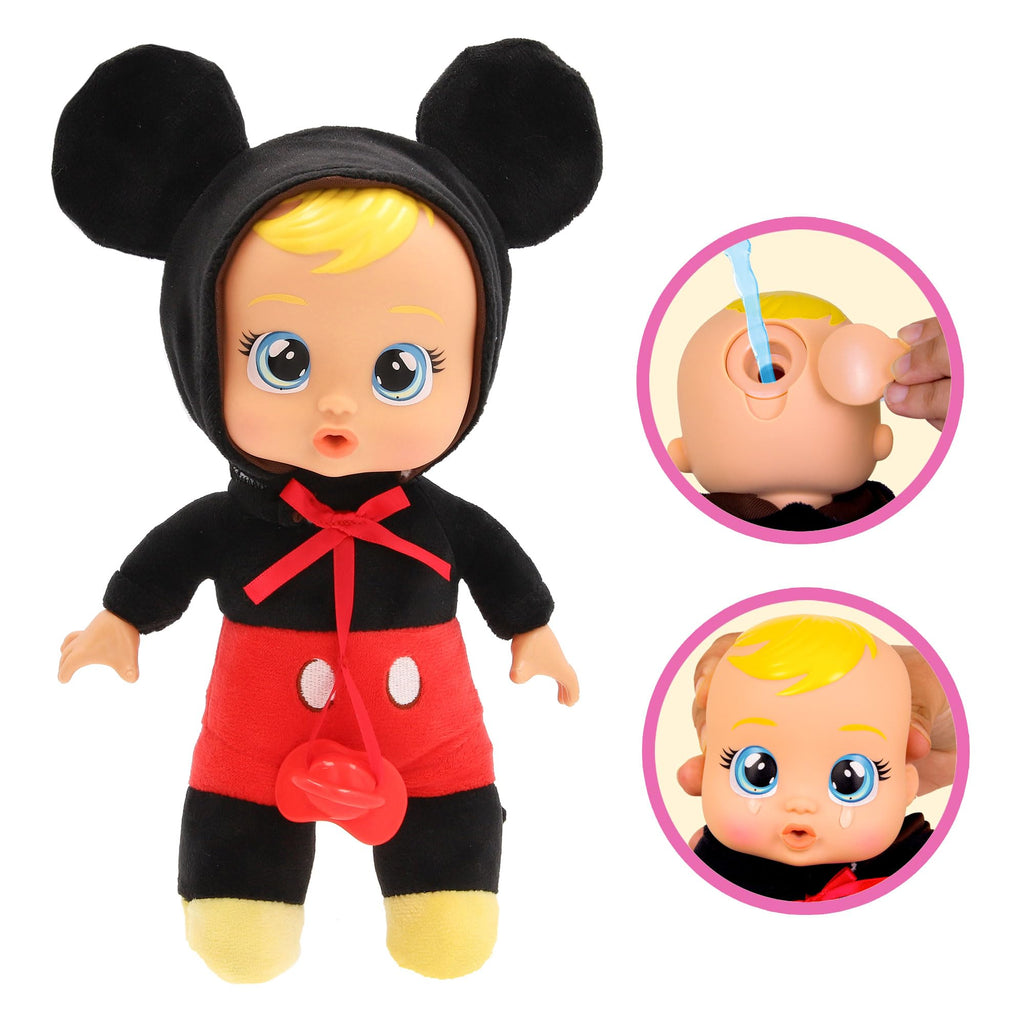 Cry Babies Disney Mickey Mouse 9.8-Inch Plush Doll That Cries Real Tears with Pacifier