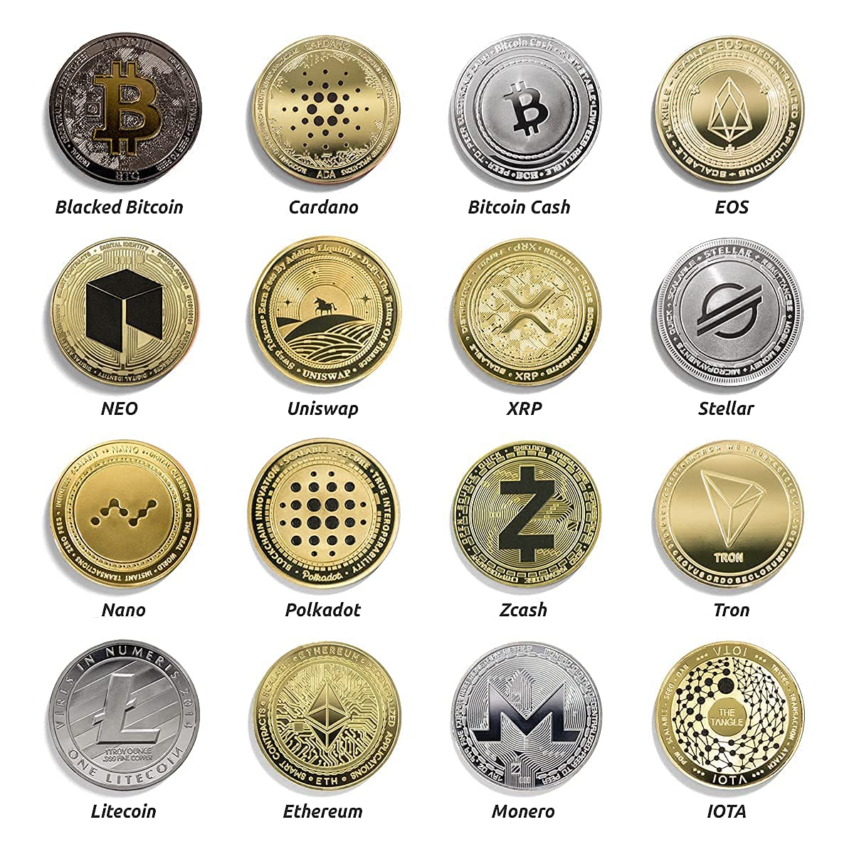 Cryptochips XRP Physical Coin – Commemorative Ripple Crypto Token with Capsule and Stickers