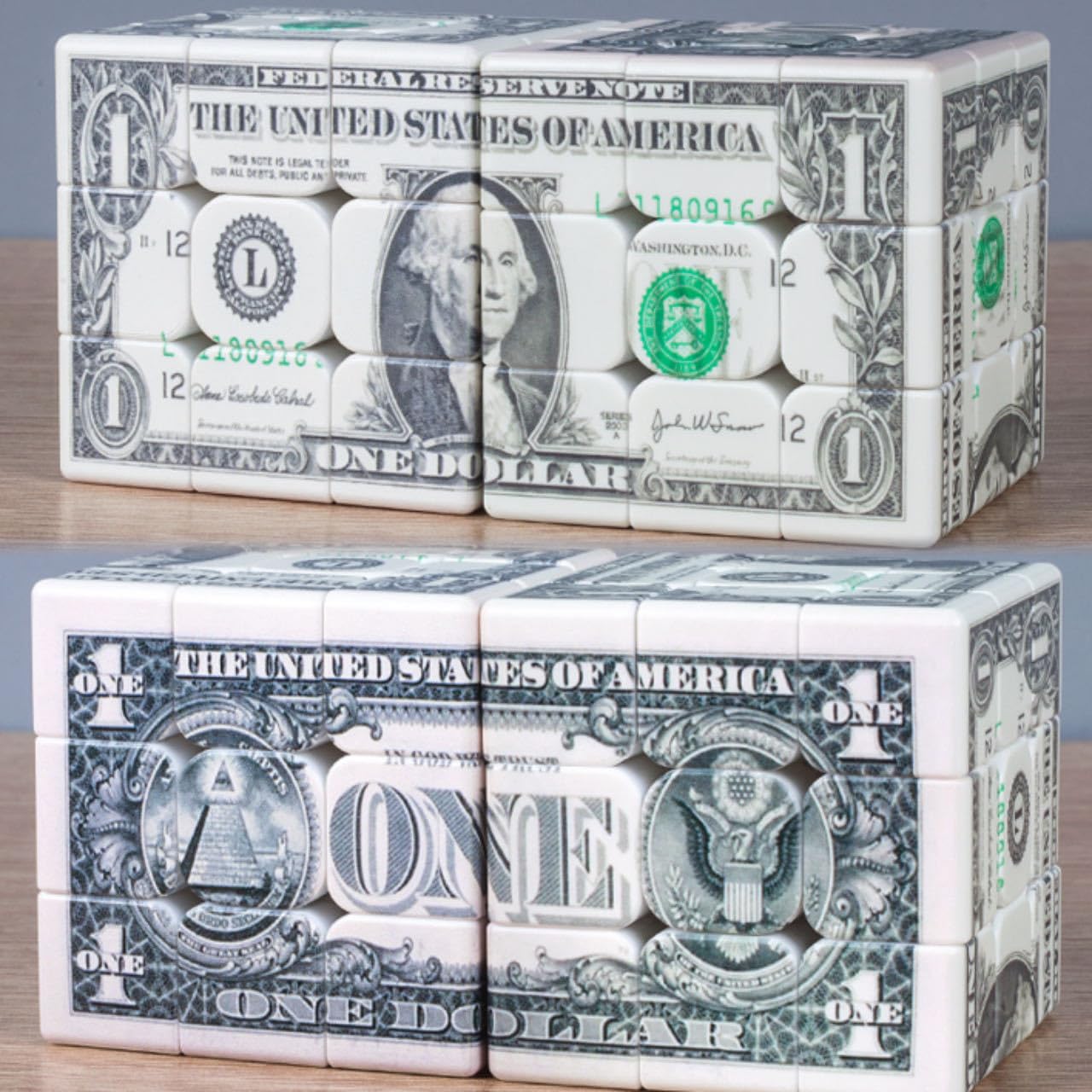 Cuberspeed Dollar Cube 3x3 - US Dollar Bill Speed Cube Puzzle