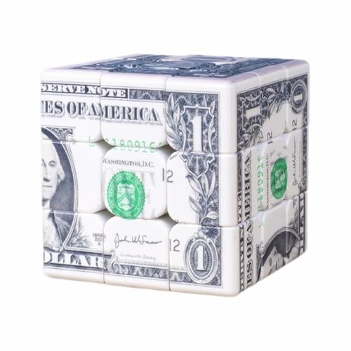 Cuberspeed Dollar Cube 3x3 - US Dollar Bill Speed Cube Puzzle