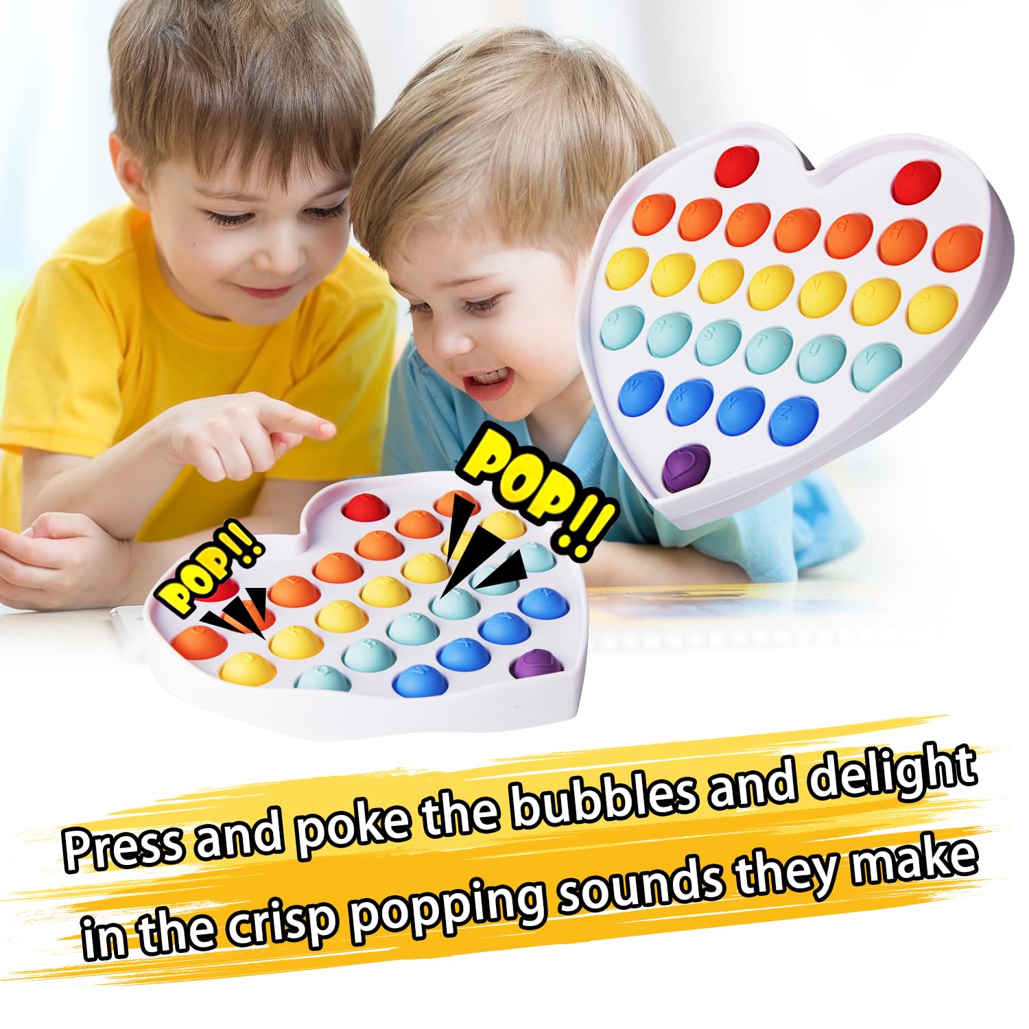 Cucue Keychain Mini Push Pop Fidget Toys – Pack of 3 Portable Silicone Poppers for Stress Relief and Sensory Play