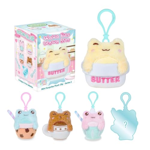 Cuddle Barn PlushGoals Wawa Fits Wawa Sits Blind Box Series 2 – Collectible Plush Bag Charm Mystery Unboxing (3 inches)