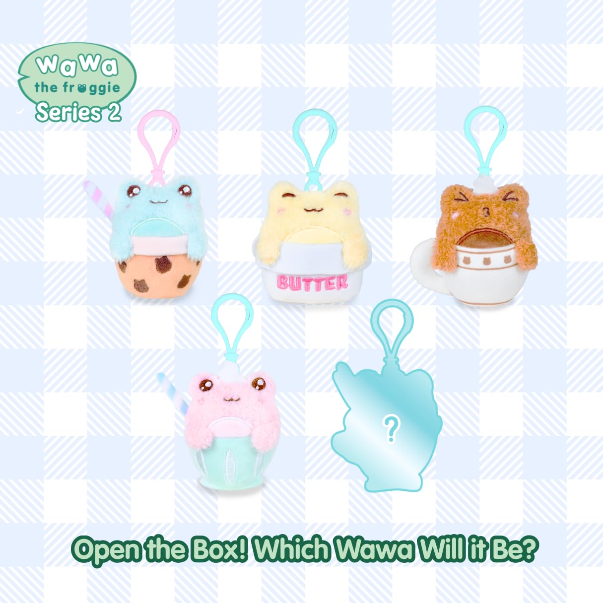 Cuddle Barn PlushGoals Wawa Fits Wawa Sits Blind Box Series 2 – Collectible Plush Bag Charm Mystery Unboxing (3 inches)