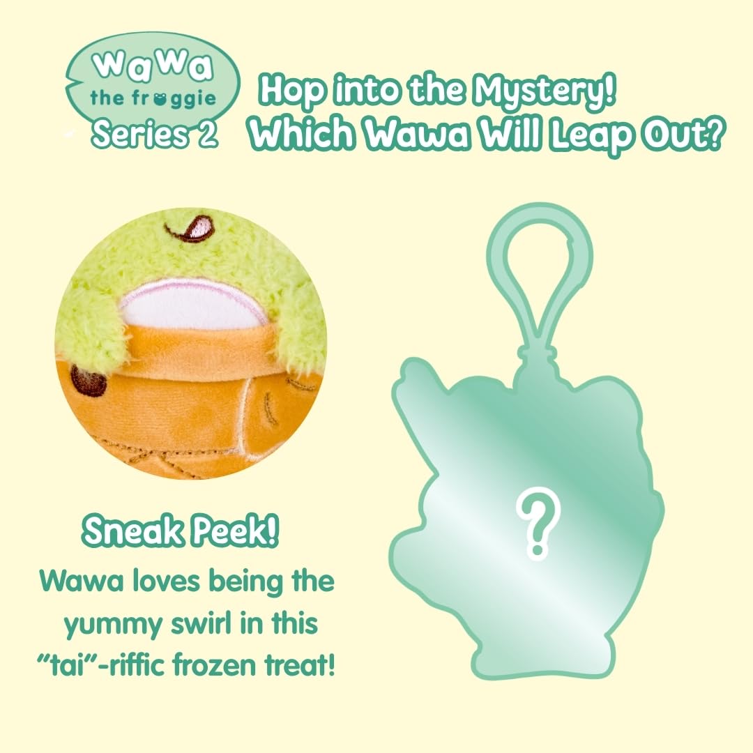 Cuddle Barn PlushGoals Wawa Fits Wawa Sits Blind Box Series 2 – Collectible Plush Bag Charm Mystery Unboxing (3 inches)