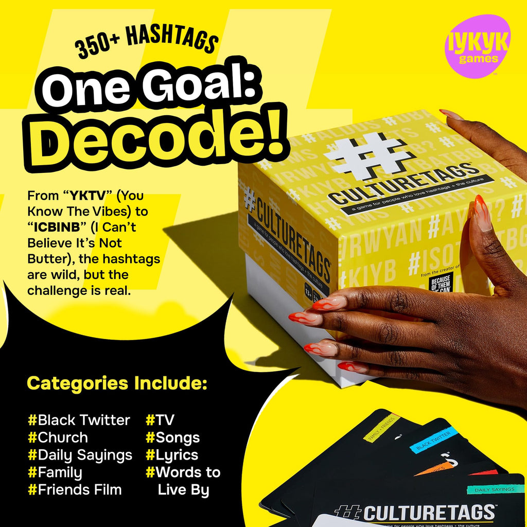 CultureTags Card Game – Know Your Hashtags & Pop Culture References