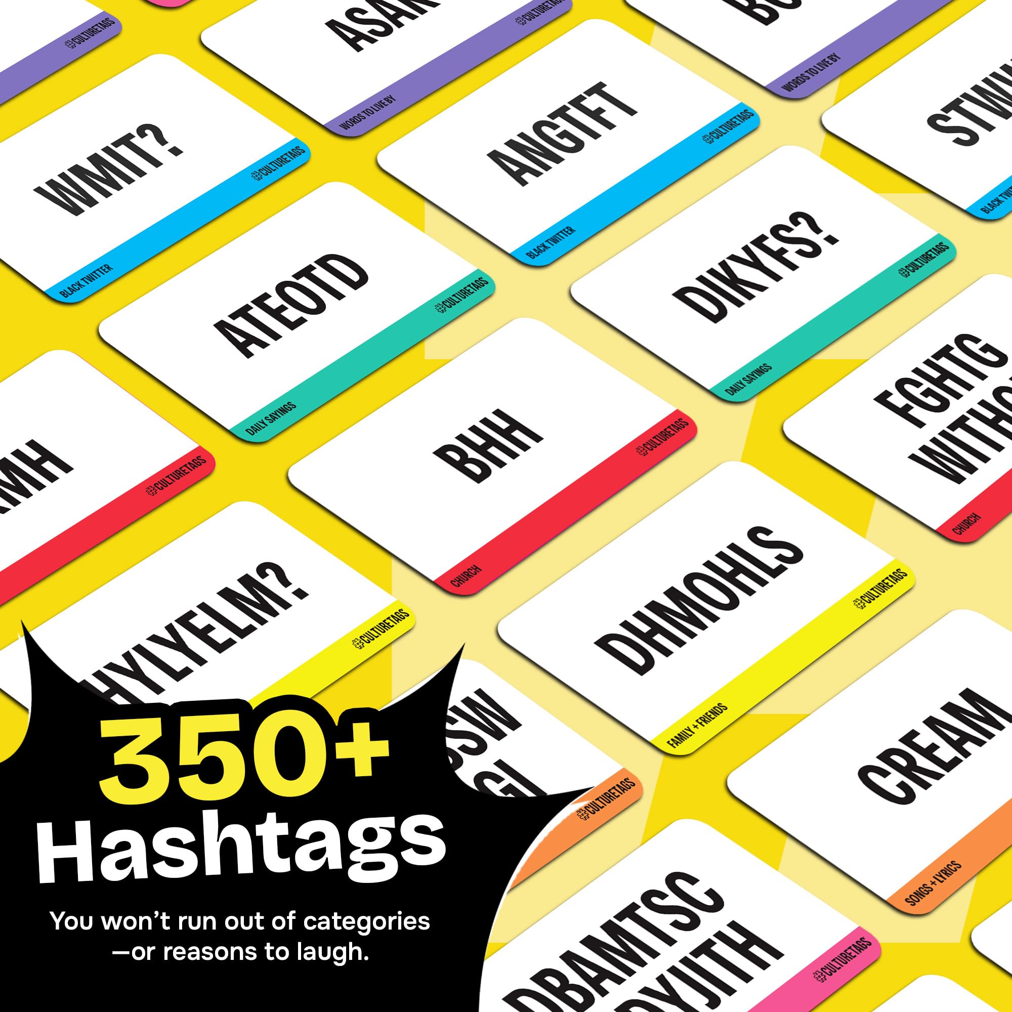CultureTags Card Game – Know Your Hashtags & Pop Culture References