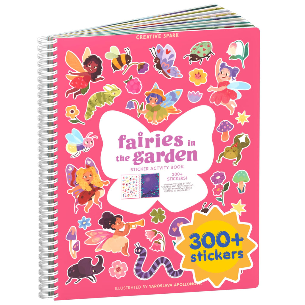Cupkin Fairies Sticker Book: 300+ Stickers, 8 Scenes & Coloring Pages for Ages 2-8