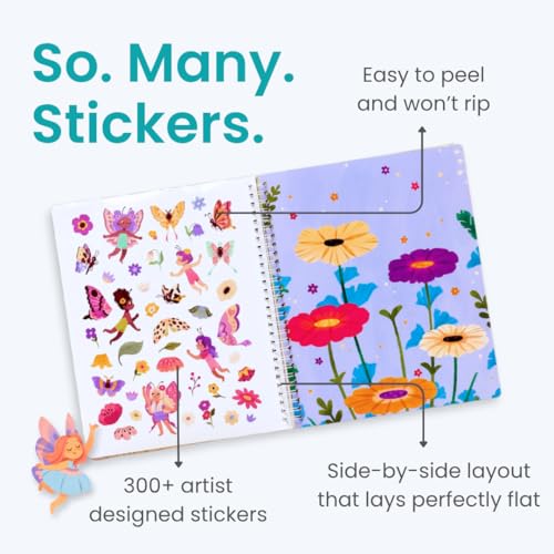 Cupkin Fairies Sticker Book: 300+ Stickers, 8 Scenes & Coloring Pages for Ages 2-8