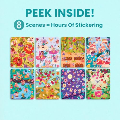 Cupkin Fairies Sticker Book: 300+ Stickers, 8 Scenes & Coloring Pages for Ages 2-8