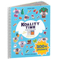 CUPKIN Koality Time Sticker Book for Kids – 300+ Stickers, 8 Scenes, 8 Coloring Pages, Spiral Bound, Ages 2-8