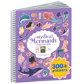Cupkin Mystical Mermaids Sticker Book – 300+ Stickers, 8 Coloring Pages, Spiral-Bound Travel Activity for Ages 2-8