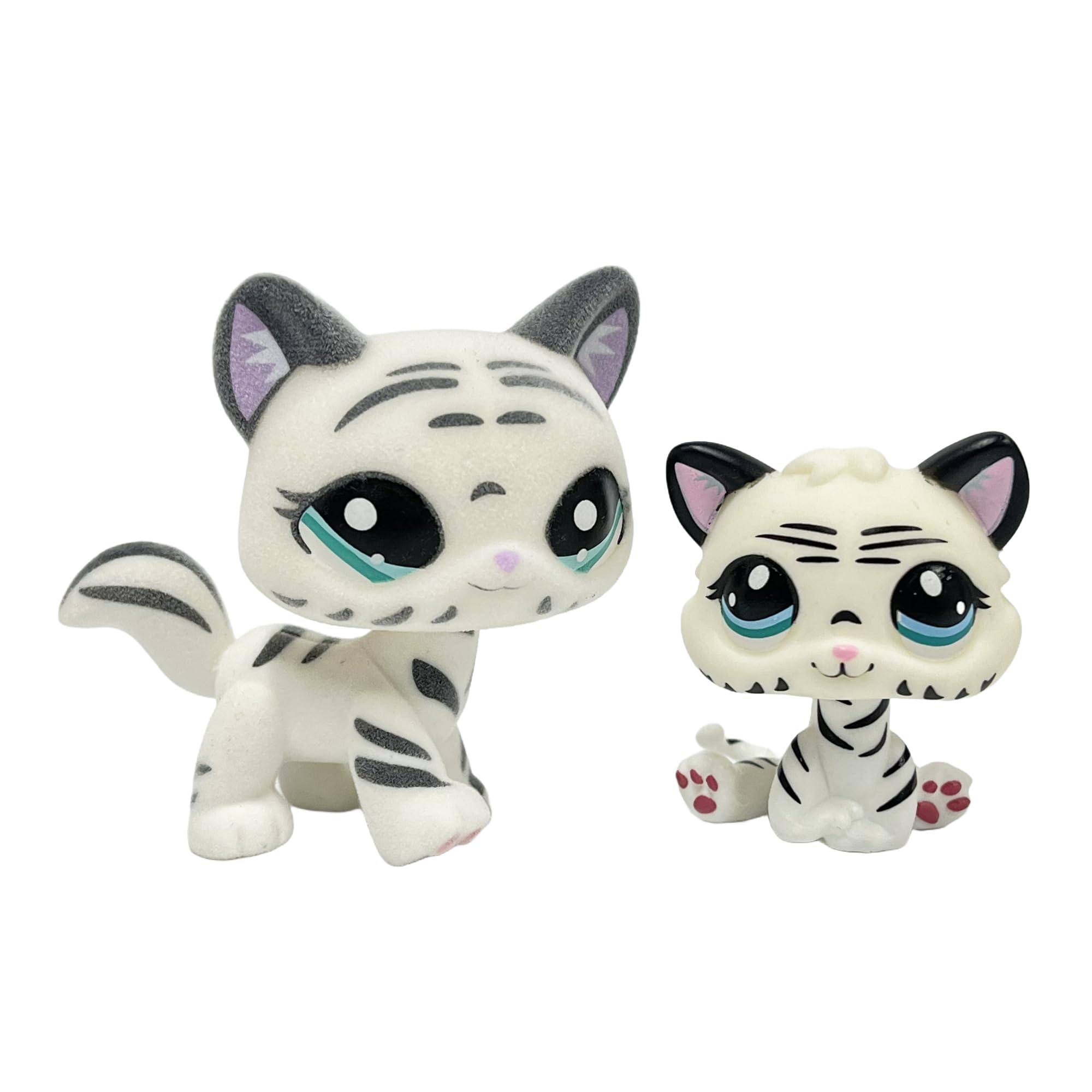 Custom Flocked Pet and Baby Bobble Head Set – Handmade OOAK Fan Art (2 Pieces)