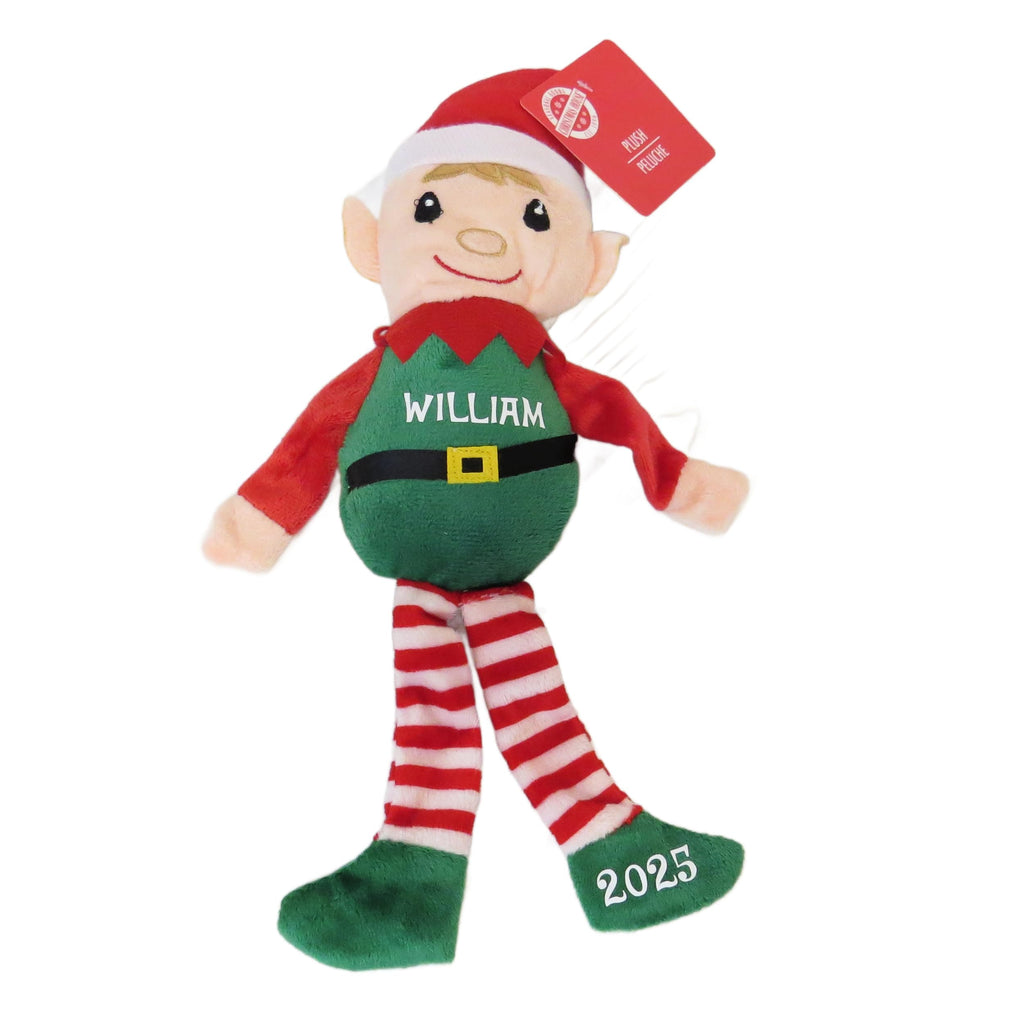 Custom Light Boy Elf Doll – Personalized Christmas Plush Toy 14 Inch Handmade