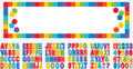 Customizable Giant Sign Banner – 65x20 Inch Rainbow Party Banner with 120 Adhesive Letters