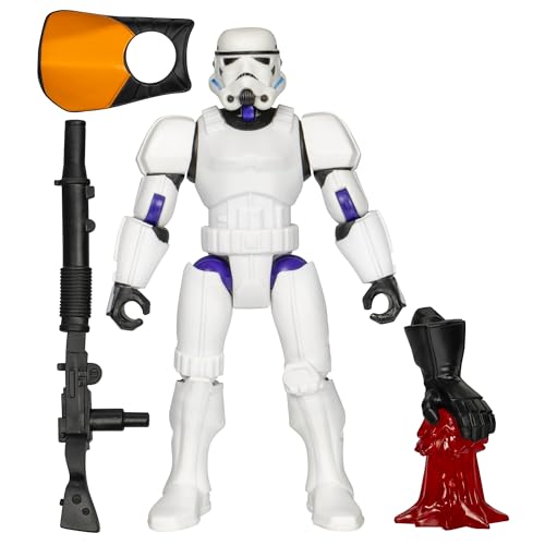 Customizable Stormtrooper Figure with Darth Maul Hand and Blaster – Mix and Combine