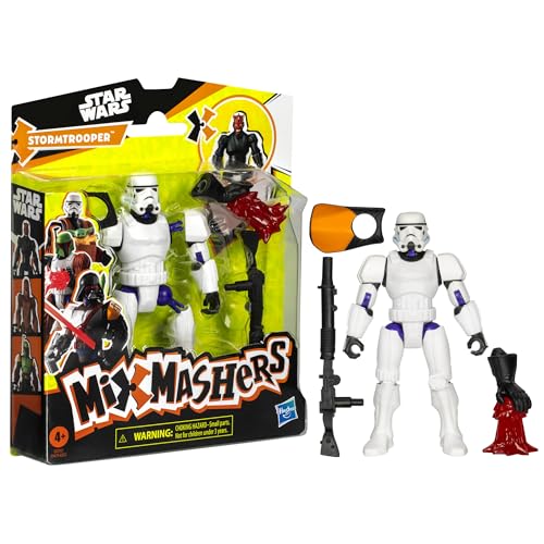 Customizable Stormtrooper Figure with Darth Maul Hand and Blaster – Mix and Combine
