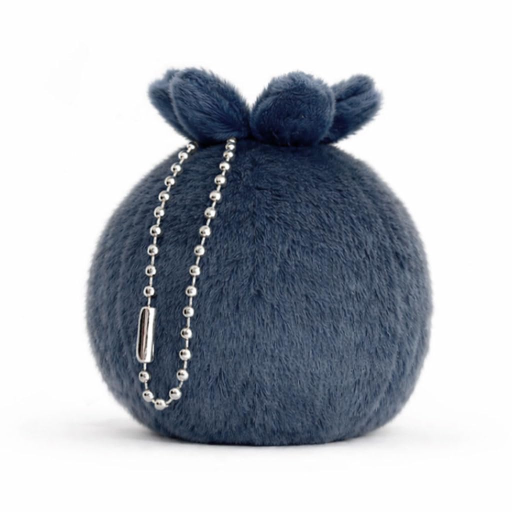 Cute Apple Plush Keychain – Kawaii Fruit Charm for Bags and Backpacks