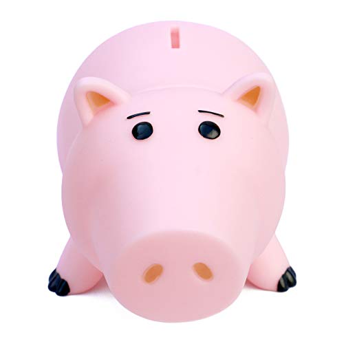 Cute Pink Piggy Bank for Kids - Plastic Coin Bank with Removable Nose