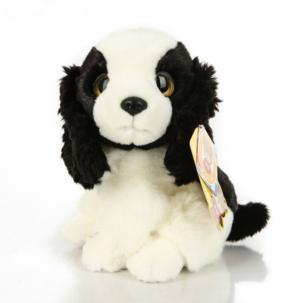 Cute Rabbit 9 Inch Cocker Spaniel Plush Toy – Black, Soft Stuffed Animal