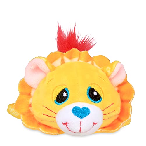 Cutetitos Budditos Buttered Popcorn Edition – Two 5-Inch Plush Lion and Zebra Toys with Heart-Shaped Wrap for Kids Ages 3+