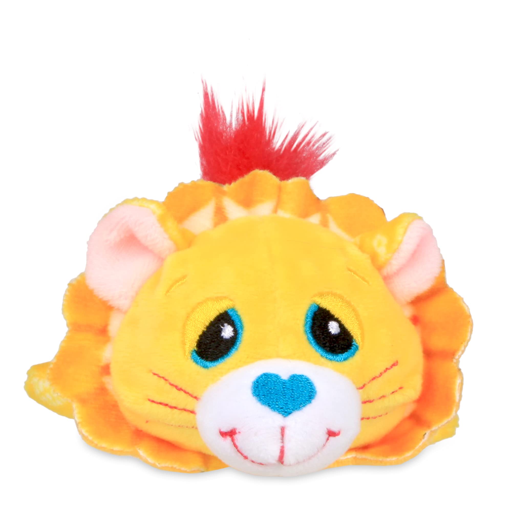 Cutetitos Budditos Buttered Popcorn Edition – Two 5-Inch Plush Lion and Zebra Toys with Heart-Shaped Wrap for Kids Ages 3+