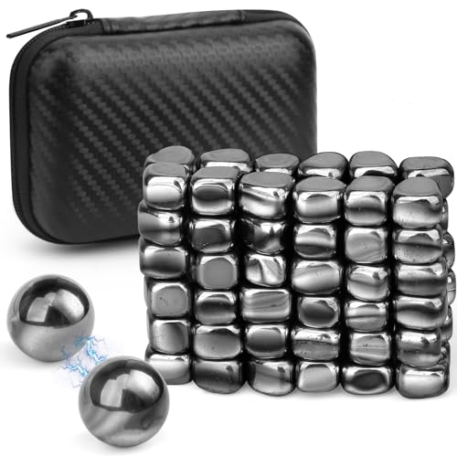 Cybemaga Magnetic Putty Set with Ferrite Stones & Magnet Balls – Fidget Desk Toy for Adults
