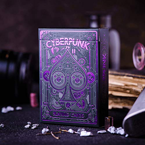 Cyberpunk Purple Playing Cards – Futuristic Casino-Grade Deck with Tutorial E-Book