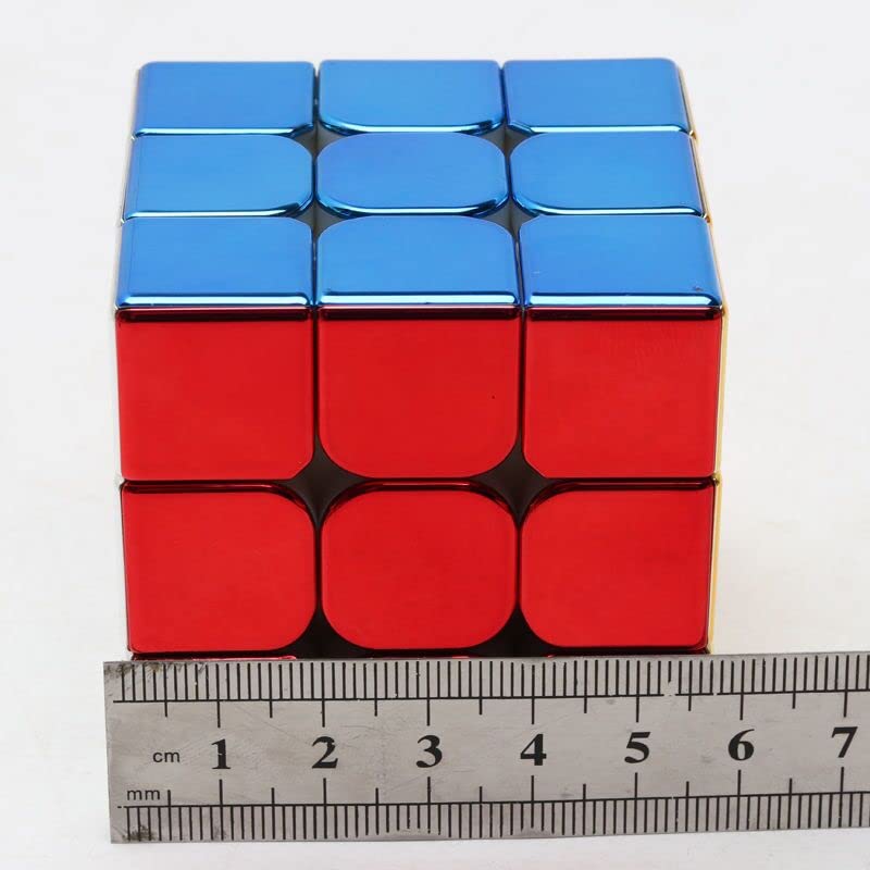 Cyclone Boys Metallic 3x3 Speed Cube – Glossy Reflective Stickerless Puzzle