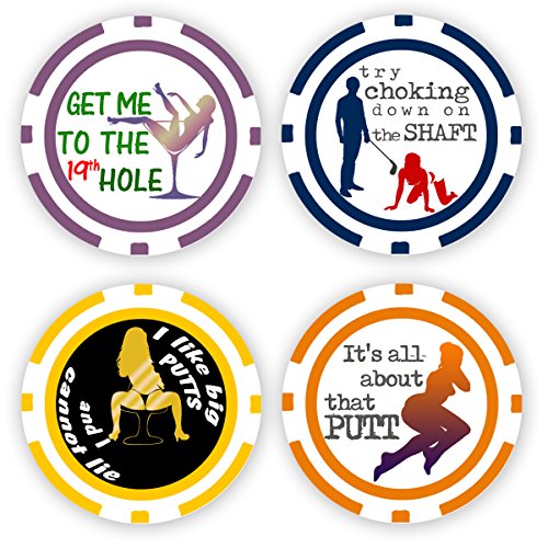 DA VINCI 11.5g Poker Chip Golf Ball Markers – Collection of Casino-Size Chips