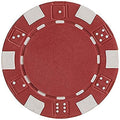 DA VINCI 50 Dice Striped Clay Composite Poker Chips – 11.5 Grams, Choose from 11 Colors