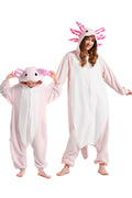 DarkCom Kids Animal Onesie – Axolotl Cosplay Halloween Costume & Christmas Pajamas