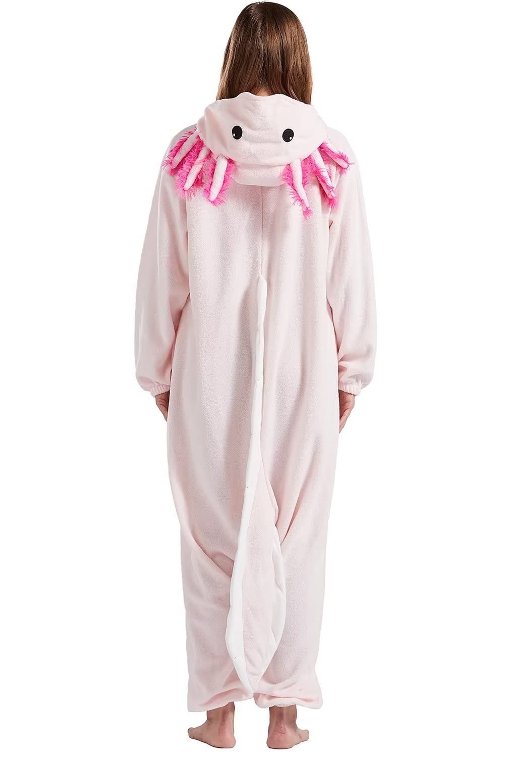 DarkCom Kids Animal Onesie – Axolotl Cosplay Halloween Costume & Christmas Pajamas