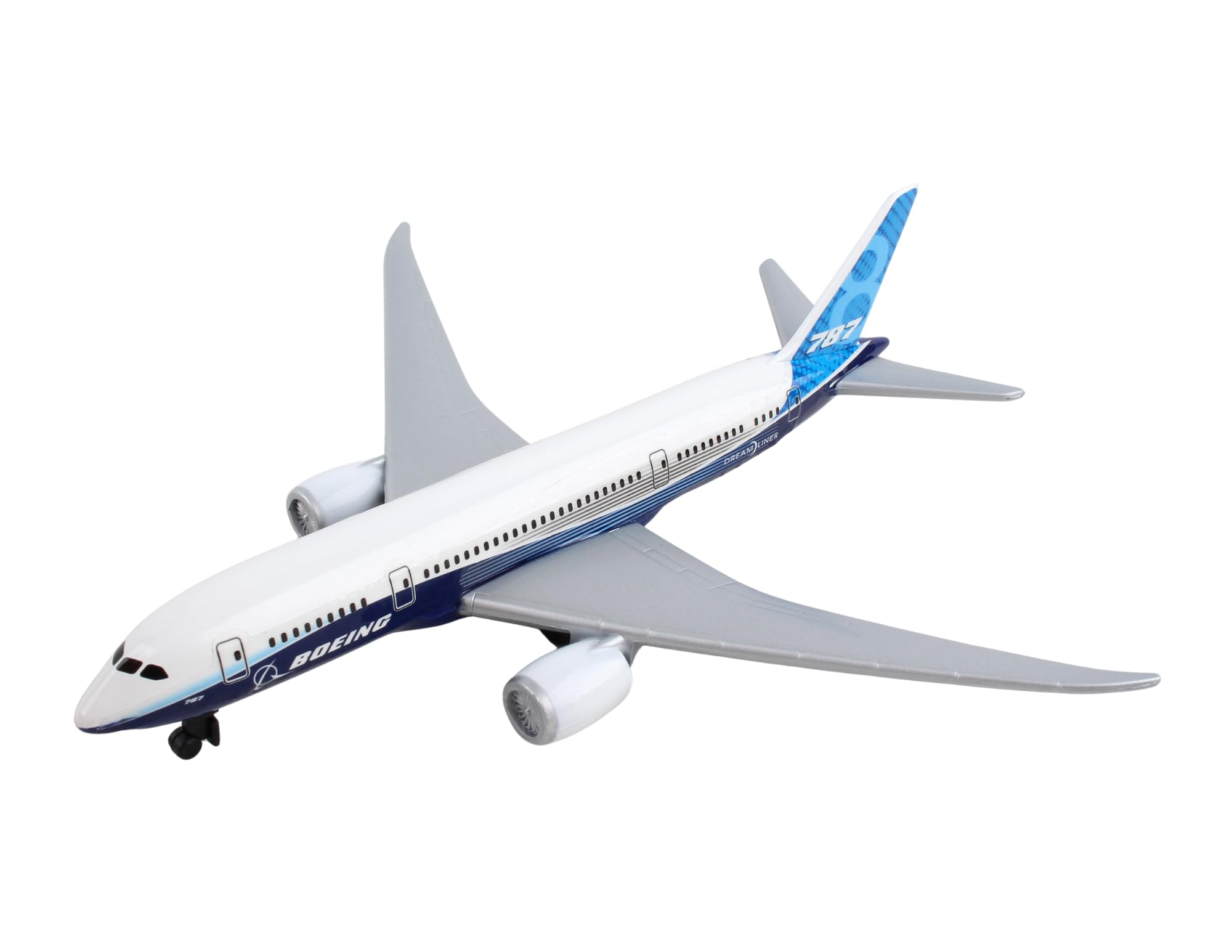 Daron Boeing 787 Die-Cast Metal Airplane Model – 5.75-Inch Toy with Rolling Wheels, Ages 3+
