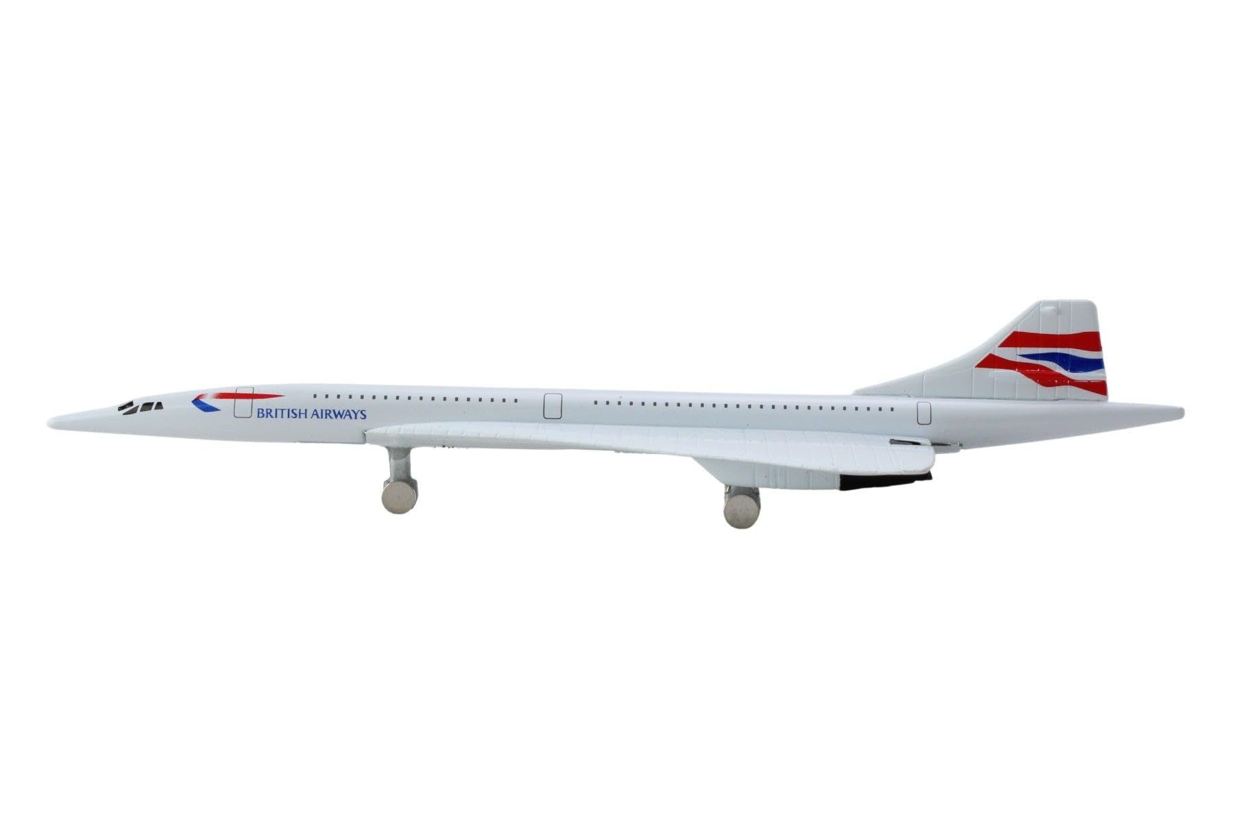 Daron British Airways Concorde Die-Cast Toy Plane, 5.75-Inch, White