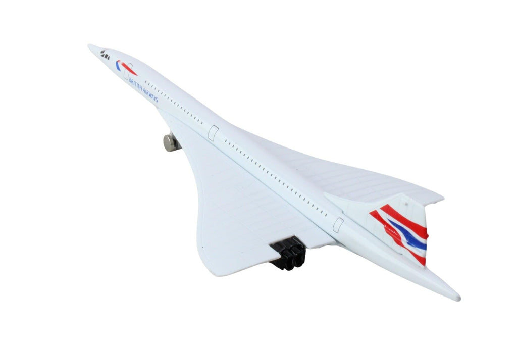 Daron British Airways Concorde Die-Cast Toy Plane, 5.75-Inch, White