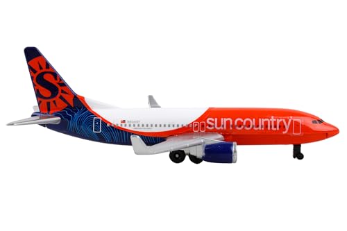 Daron Sun Country Airlines Die-Cast Plane - 5.5 Inch Toy Airplane for Kids Ages 3+