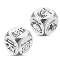 Date Night Decision Dice: Funny Food & Movie Dice for Couples, 10th Tin Anniversary Gift