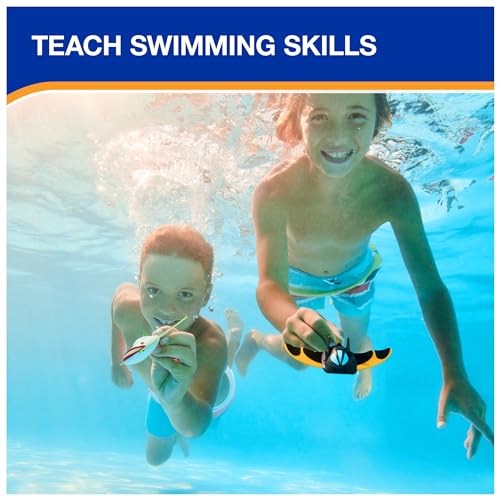 DC Batman Zoom-A-Rays Pool Toys – 2-Pack Self-Powered Underwater Gliders for Kids 5+