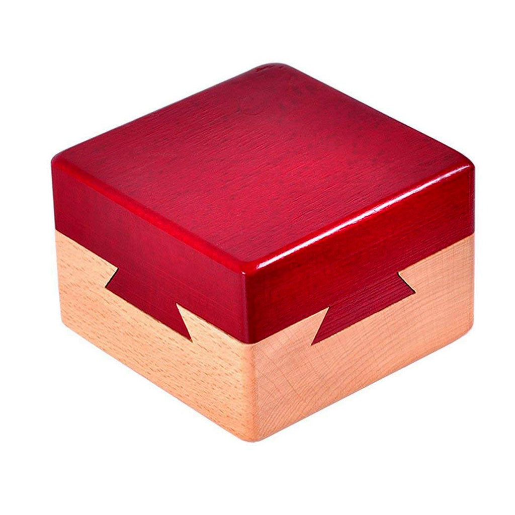 DC-BEAUTIFUL Impossible Dovetail Box – Mini Wooden Brain Teaser Puzzle Box