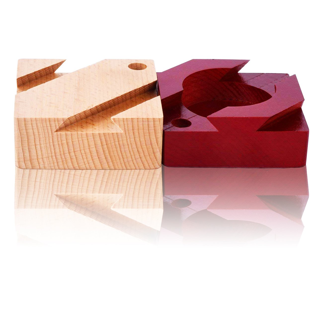 DC-BEAUTIFUL Impossible Dovetail Box – Mini Wooden Brain Teaser Puzzle Box