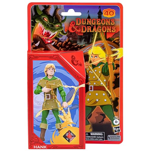 D&D Cartoon Classics Hank the Ranger Action Figure 6-Inch Scale with Exclusive d8