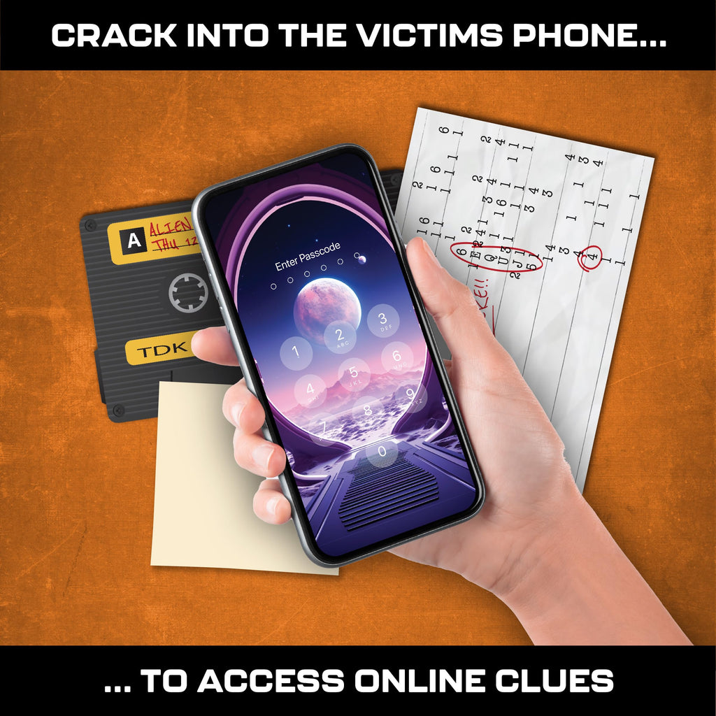 Death at Area 51 – Cold Case Murder Mystery Game for Adults with 47 Evidence Pieces