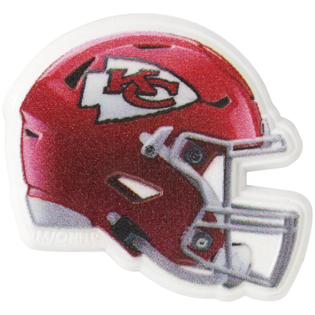 DecoPac Kansas City Chiefs Helmet Cupcake Rings - 24 Pack Officially Licensed NFL Toppers
