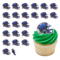 DecoPac NFL Detroit Lions Helmet Cupcake Rings, 24-Pack – Officially Licensed Football Cake Toppers