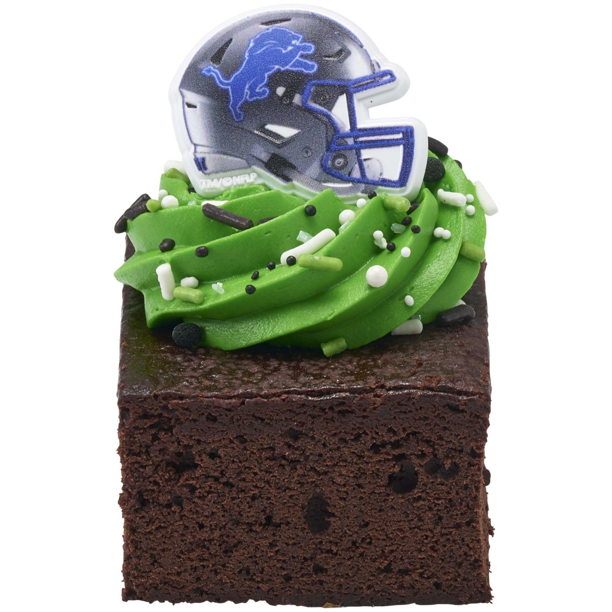 DecoPac NFL Detroit Lions Helmet Cupcake Rings, 24-Pack – Officially Licensed Football Cake Toppers