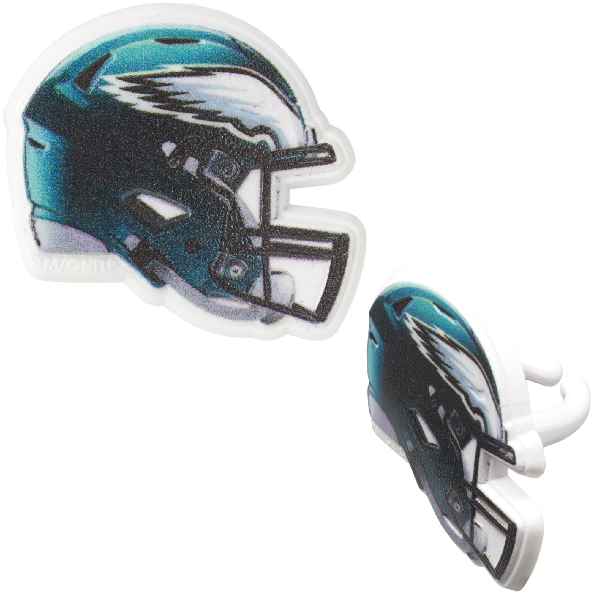 DecoPac Philadelphia Eagles Helmet Rings – 24 Officially Licensed Cupcake Toppers