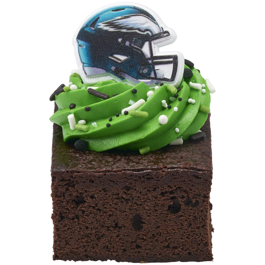 DecoPac Philadelphia Eagles Helmet Rings – 24 Officially Licensed Cupcake Toppers